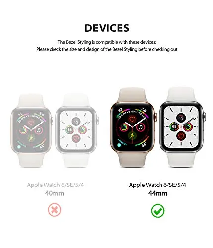 Bezel Styling for Apple Watch 44mm for Series 4 / 5 / 6 / SE - 44  (ST)