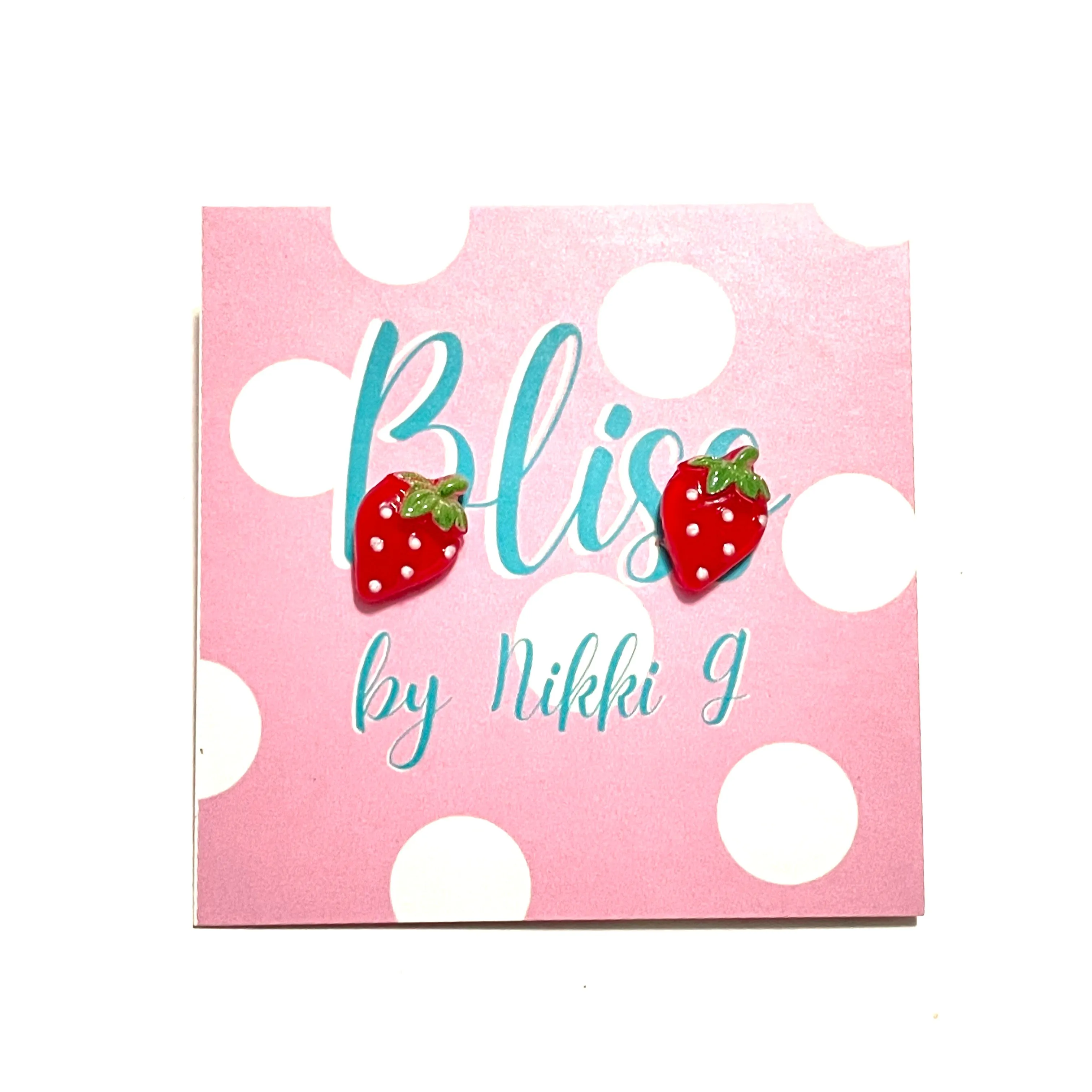 Bitsy Strawberry Stud Earrings