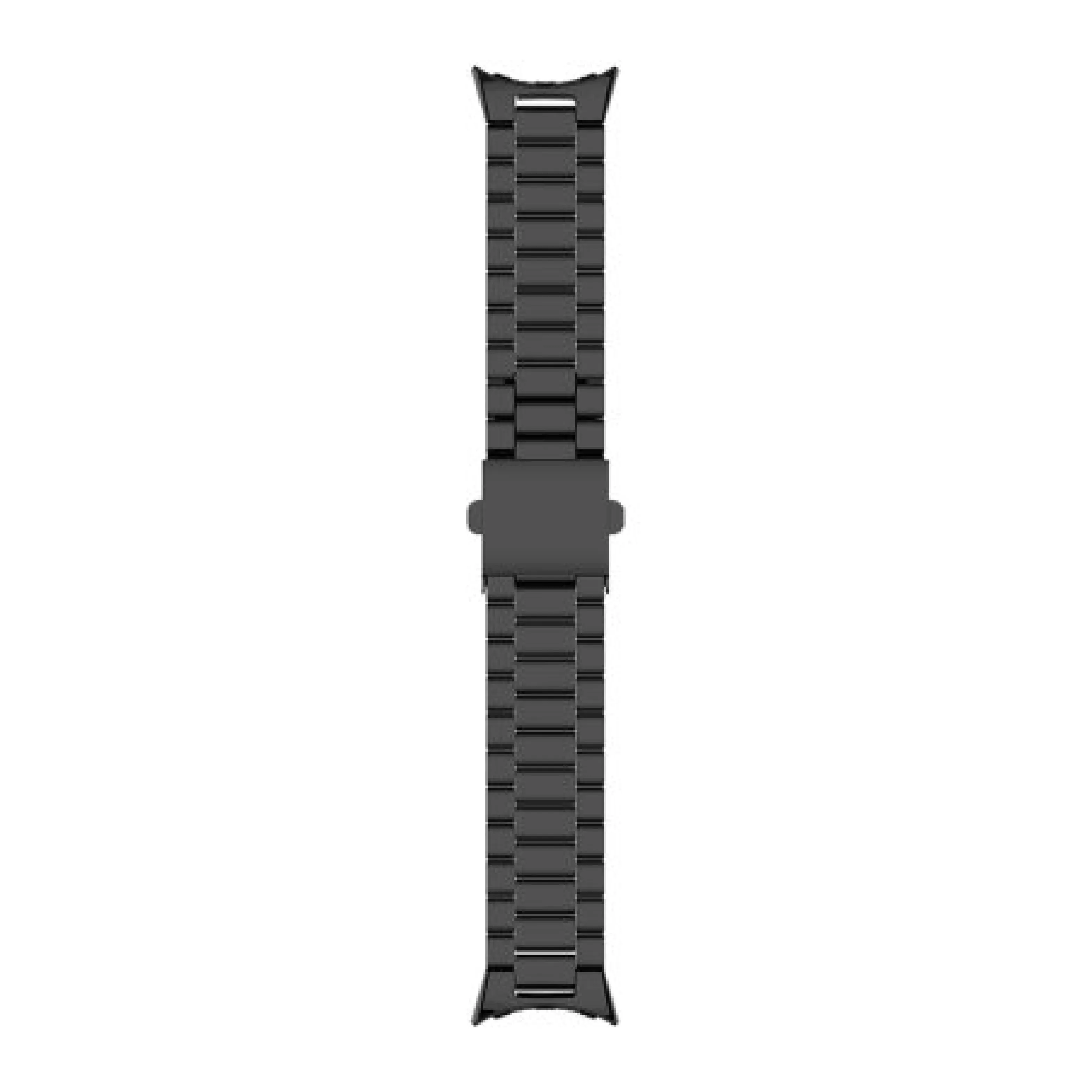 Black Metal Google Pixel Watch Strap