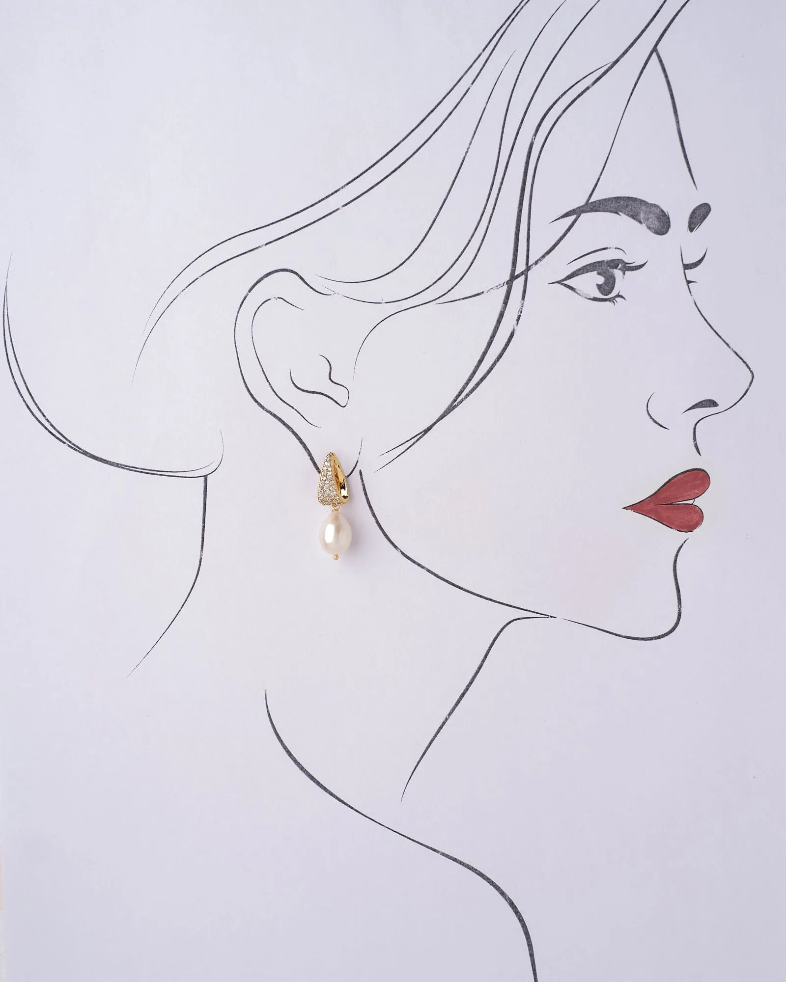 Bling Blogger Pearl Earring