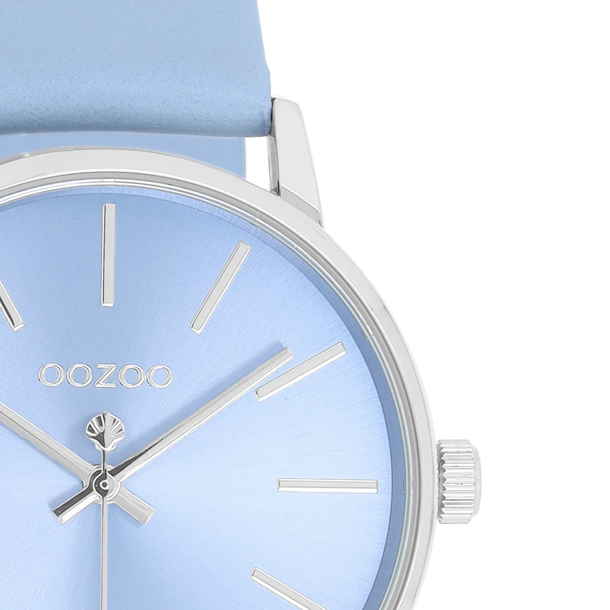 Blue OOZOO watch with blue leather strap - C11063