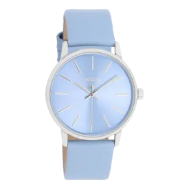 Blue OOZOO watch with blue leather strap - C11063