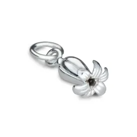 Bluebell Flower Silver Charm