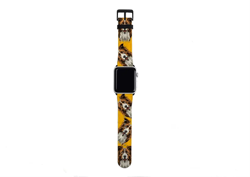 Border Collie Honey Apple Watch Strap