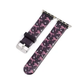 Bows & Stars Black Smartwatch Strap