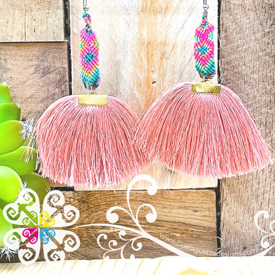 Braided with Tassel Earrings