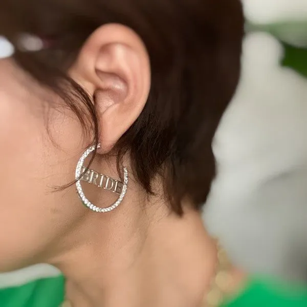 Bride Shines Hoop Earrings