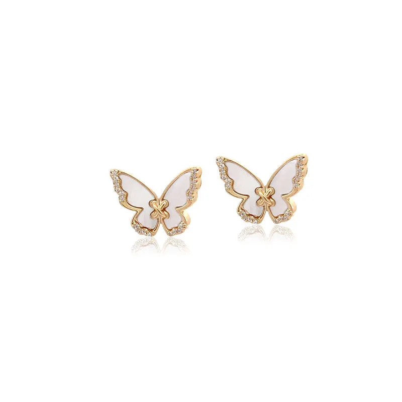 Butterfly Mother of Pearl Earrings