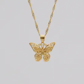 Butterfly Necklace | Gold