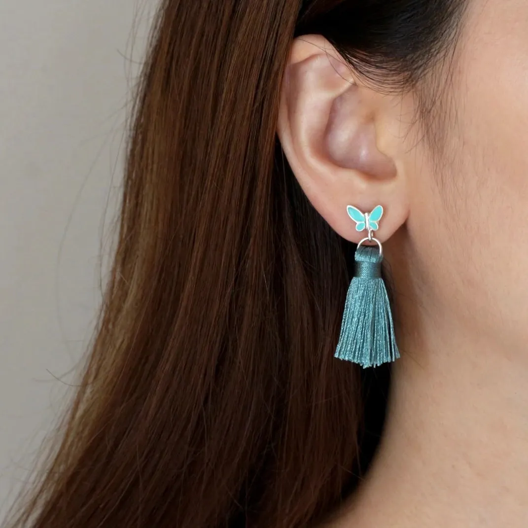 Butterfly Tassel Earrings