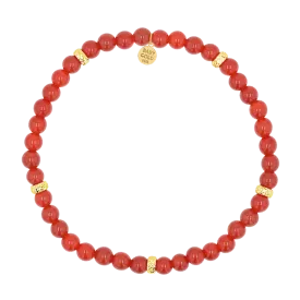 Carnelian Bead Bracelet