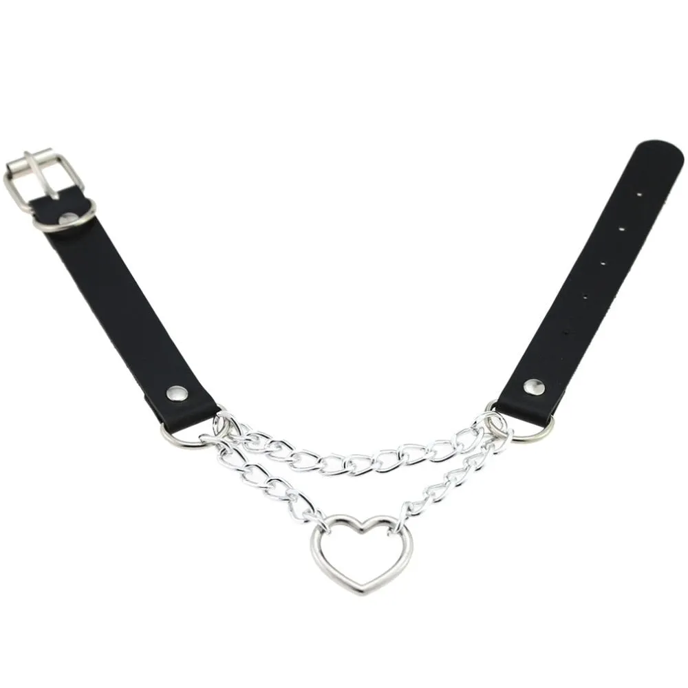 Chained Valentine Choker (15 Colors)