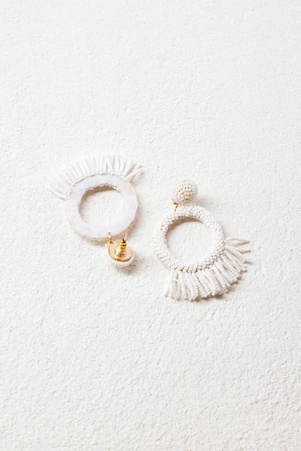 Chantal Earrings in White