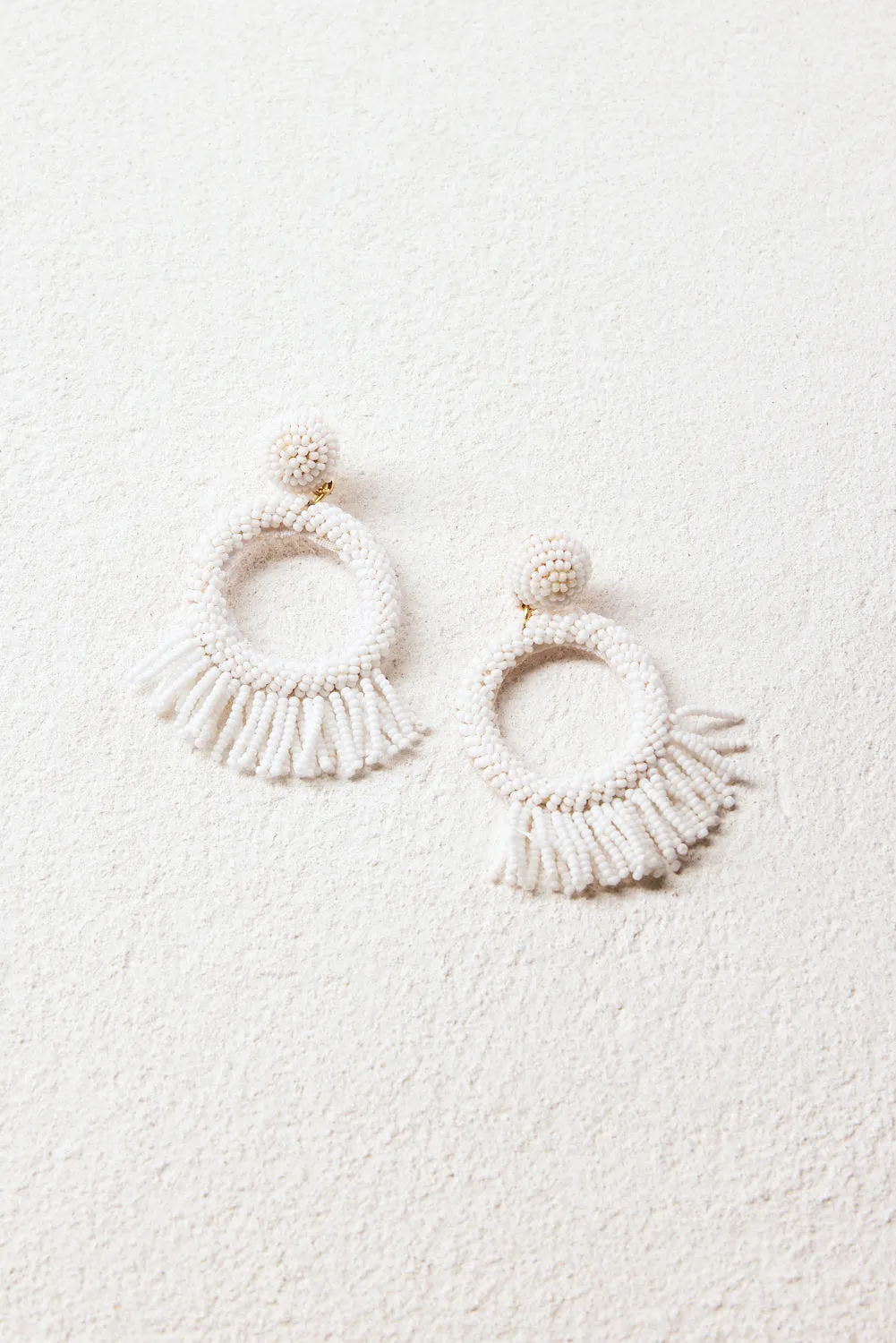 Chantal Earrings in White