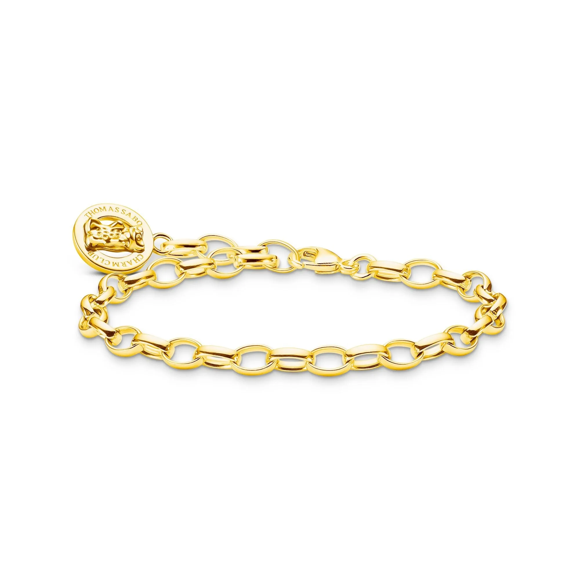 Charm bracelet with goldbears logo ring