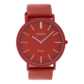 Chili pepper  watch with chili pepper leather strap