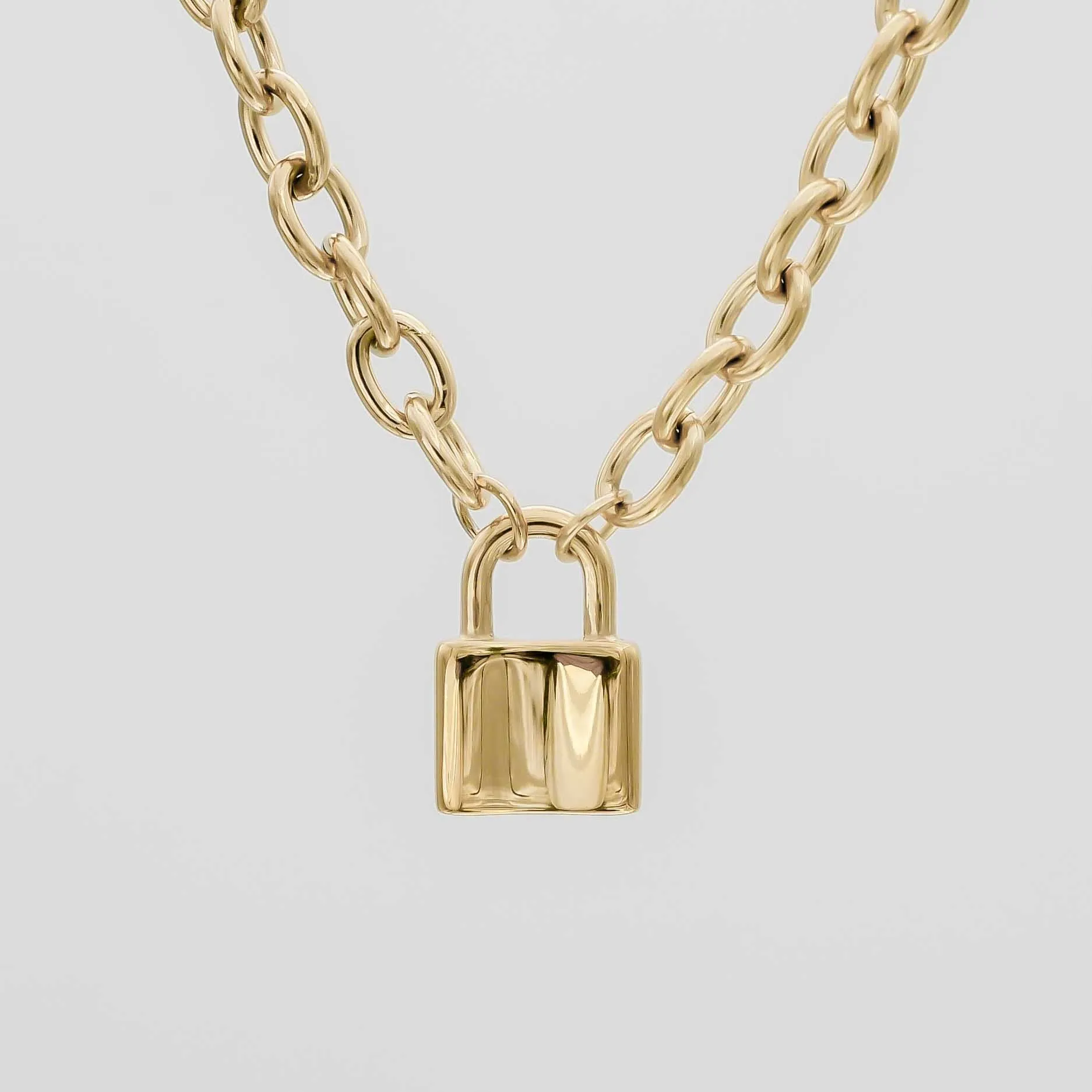 Chunky Lock Necklace