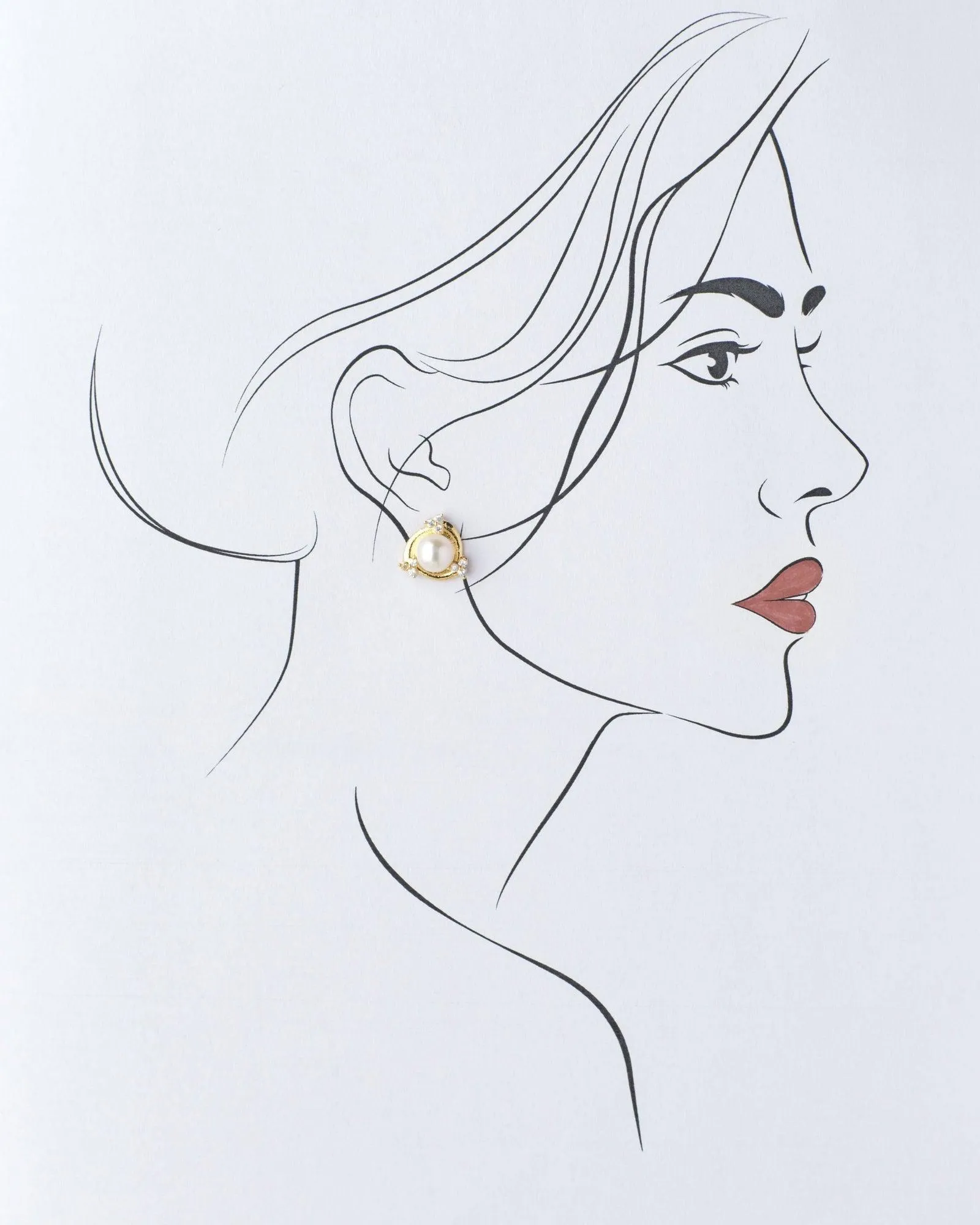 Classic Pearl Stud Earring