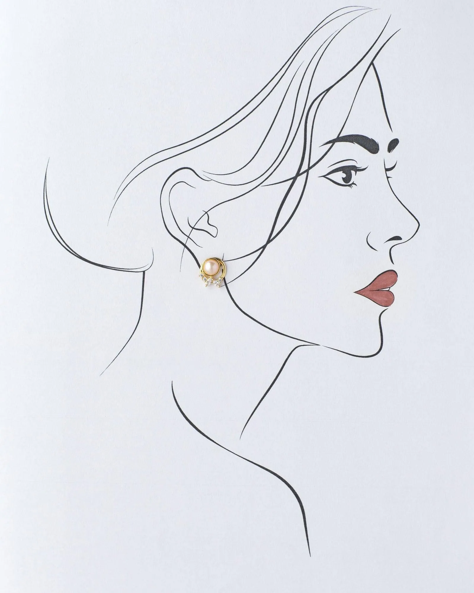 Classic Pearl Stud Earring