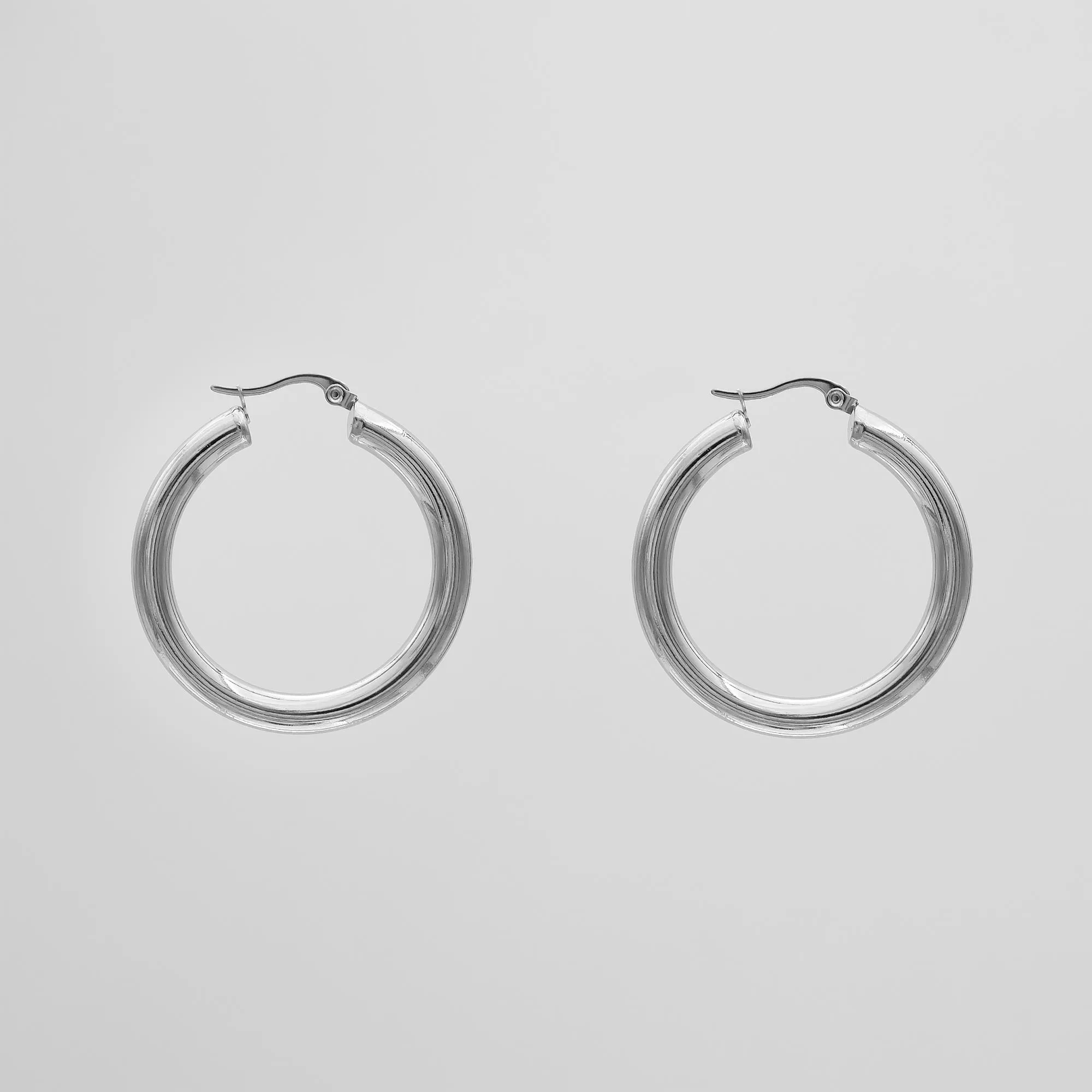 Classic Silver Filled Hoops