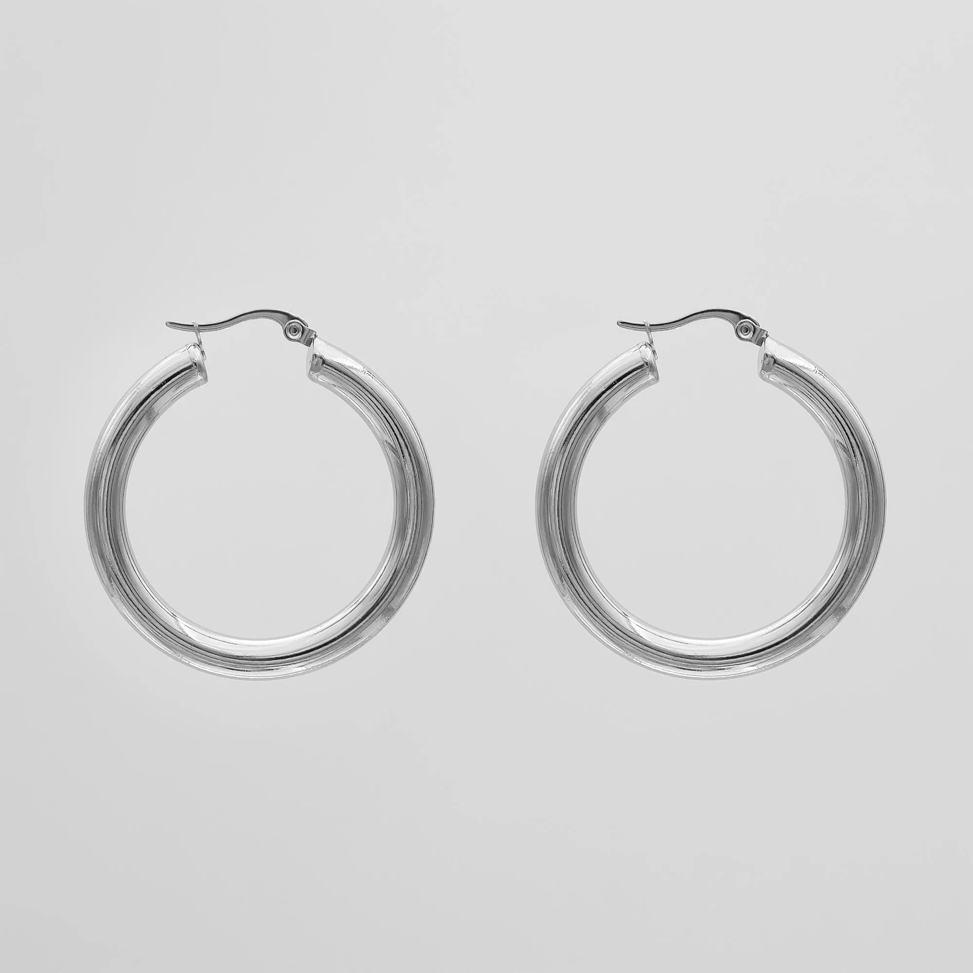 Classic Silver Filled Hoops