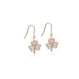 Clover Leaf Mother of Pearl Earrings