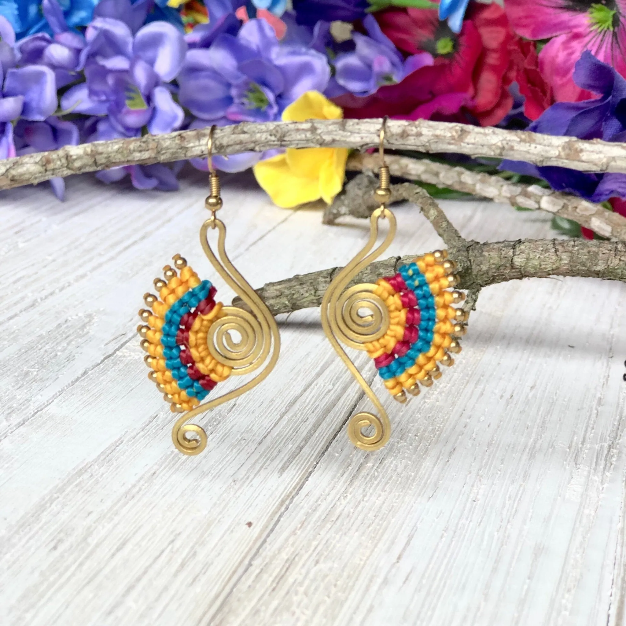 Colorful Bohemian Earrings - Tribal Style