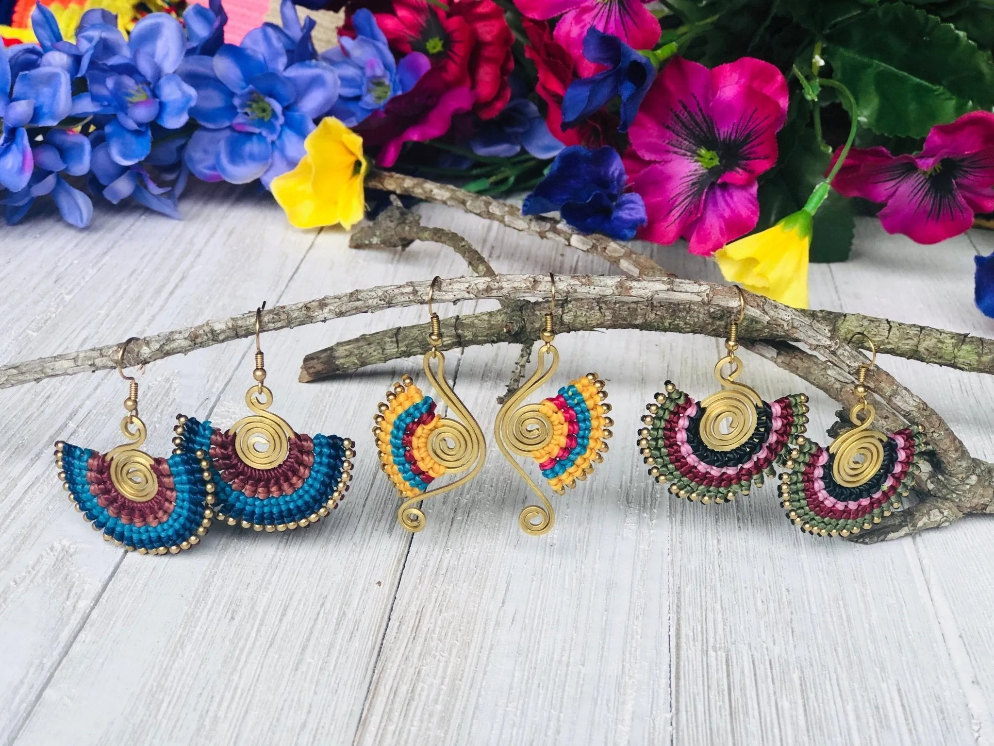 Colorful Bohemian Earrings - Tribal Style