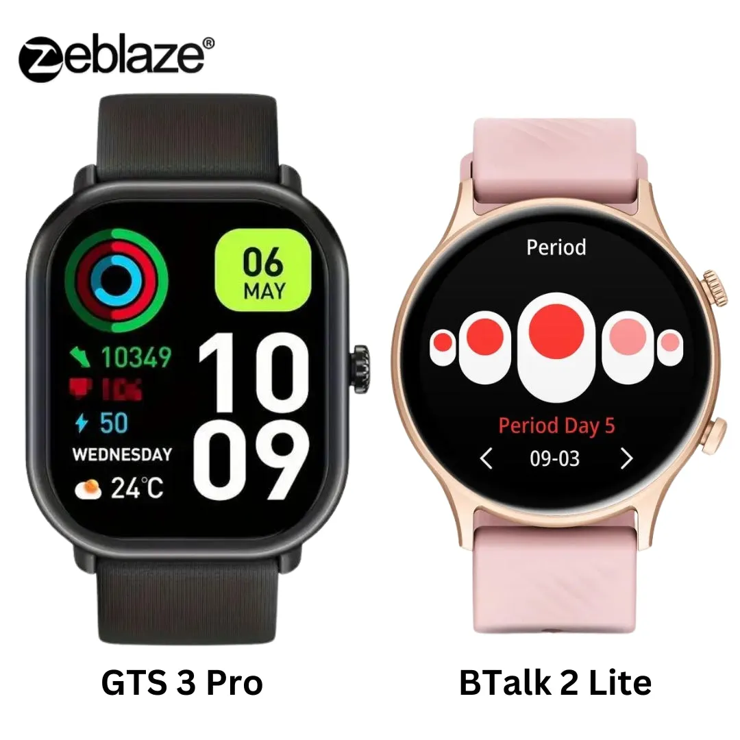 Combo Of Zeblaze GTS 3 Pro and Zeblaze BTALK 2 Lite