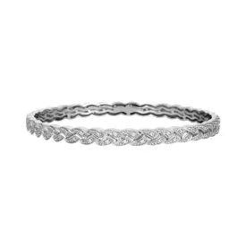 Constellations Braid Collection Pave-Set Stones Bangle