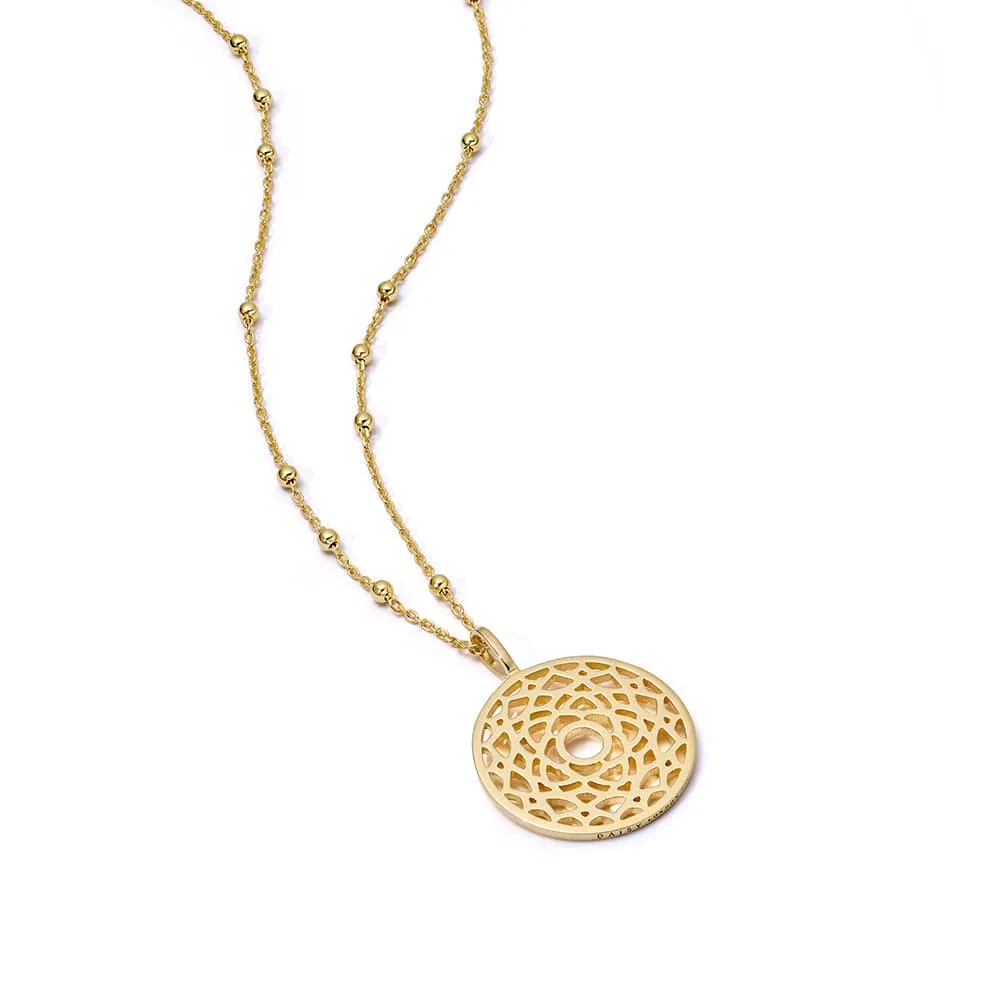 Crown Chakra Necklace 18ct Gold Plate