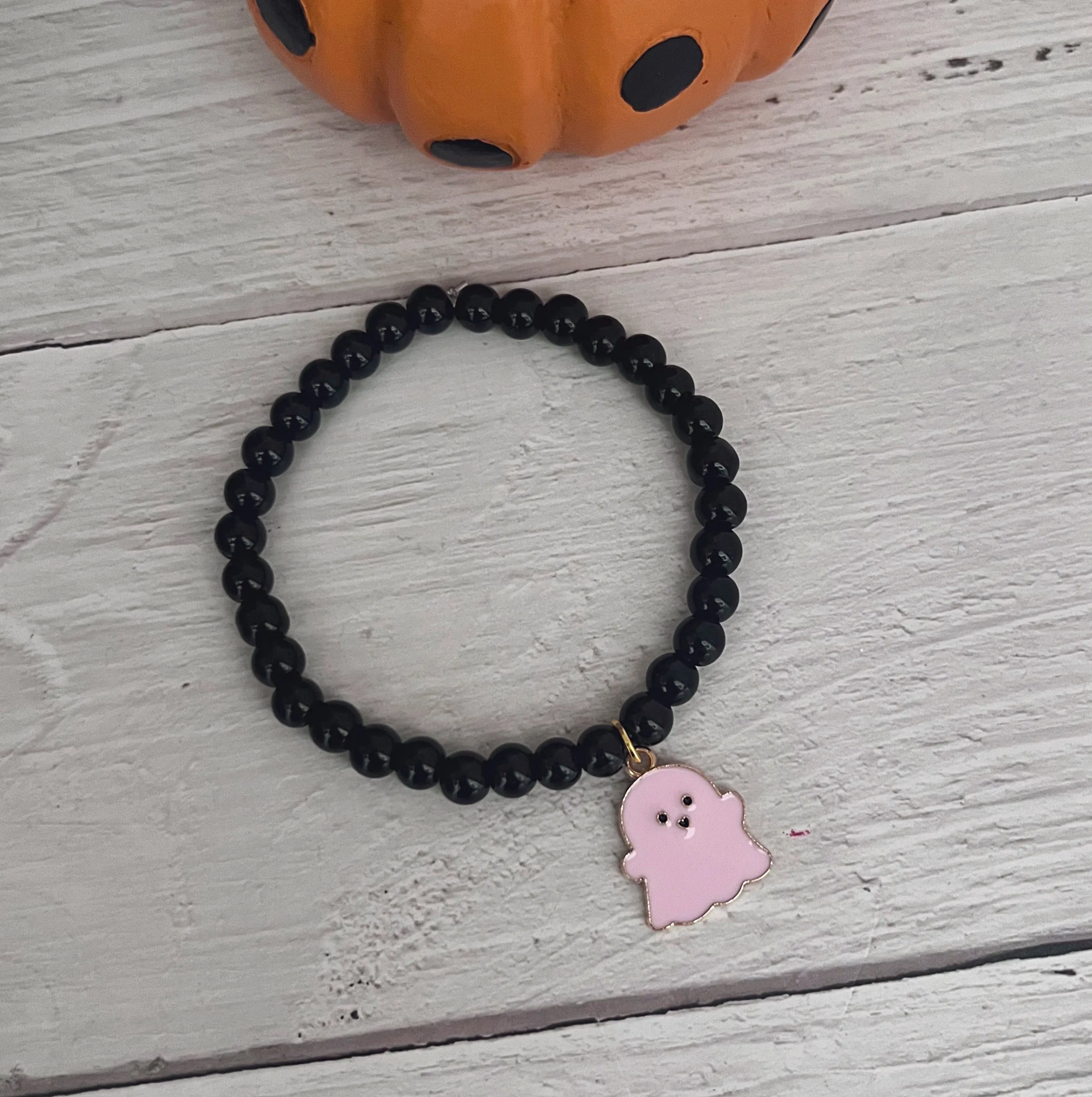 Cute Pink Ghost Bracelet