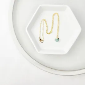 Dainty Aventurine Gemstone Necklace