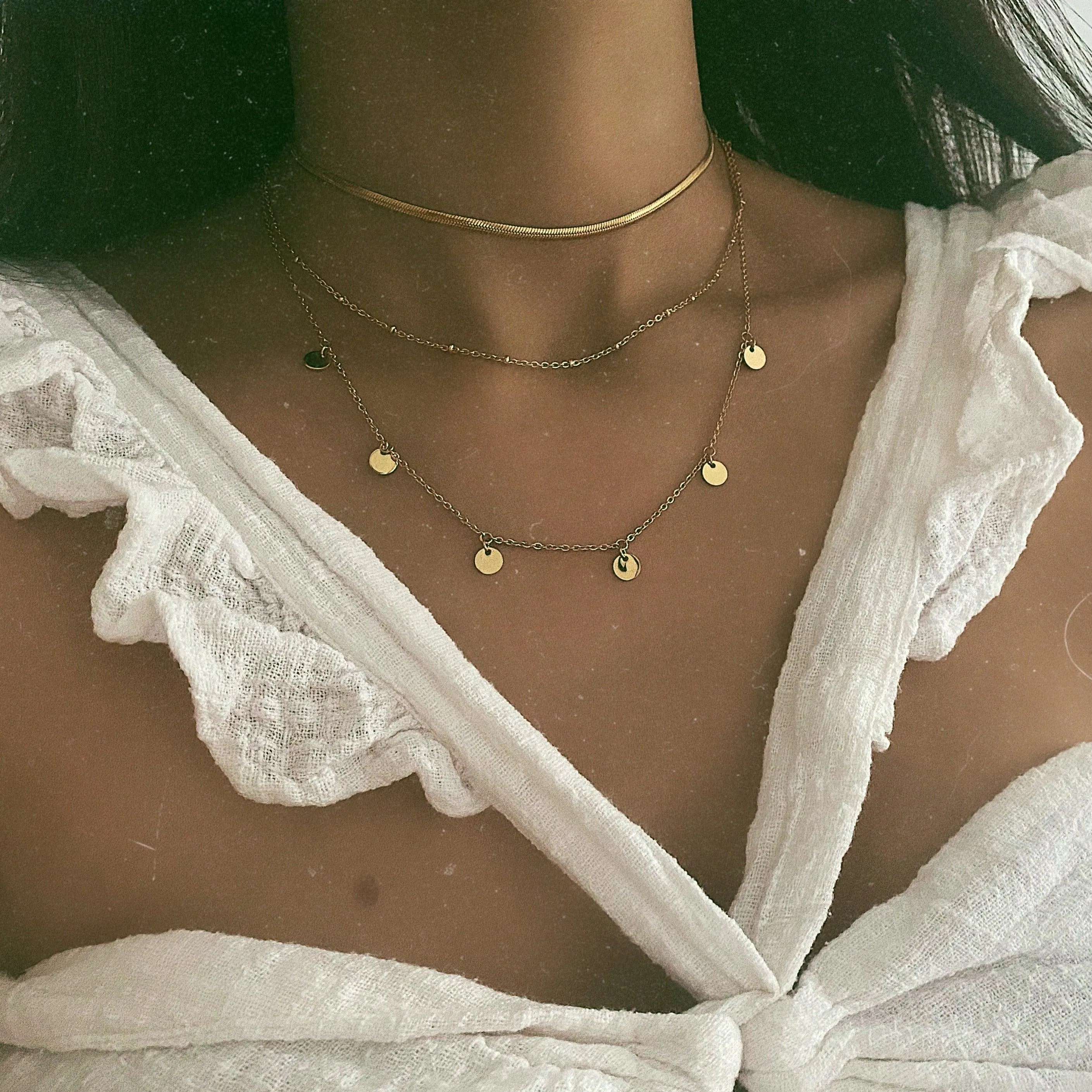 Dainty Herringbone Choker / Necklace