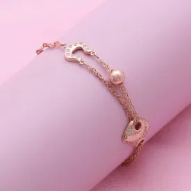 Dazzling Rose Gold Polish Bracelet