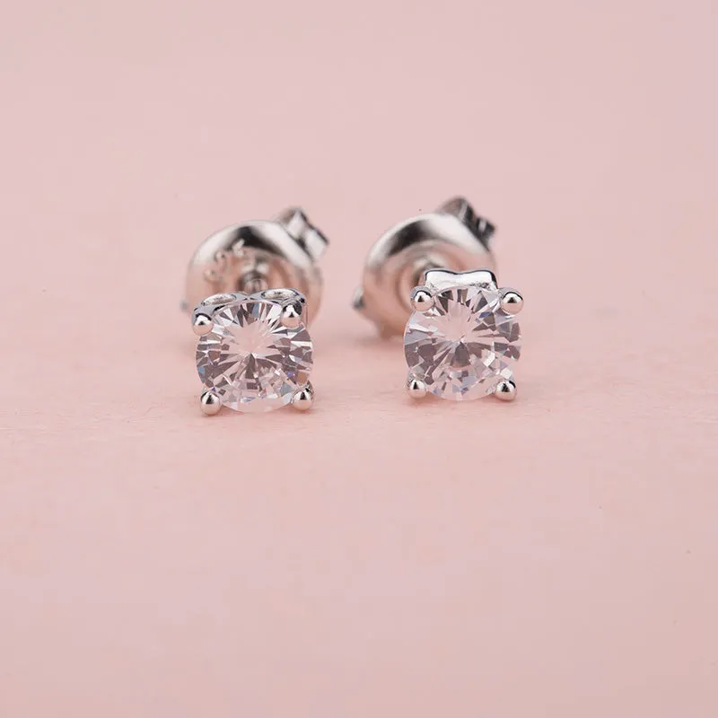 Delicate Monica Stud Earrings- 925 Silver