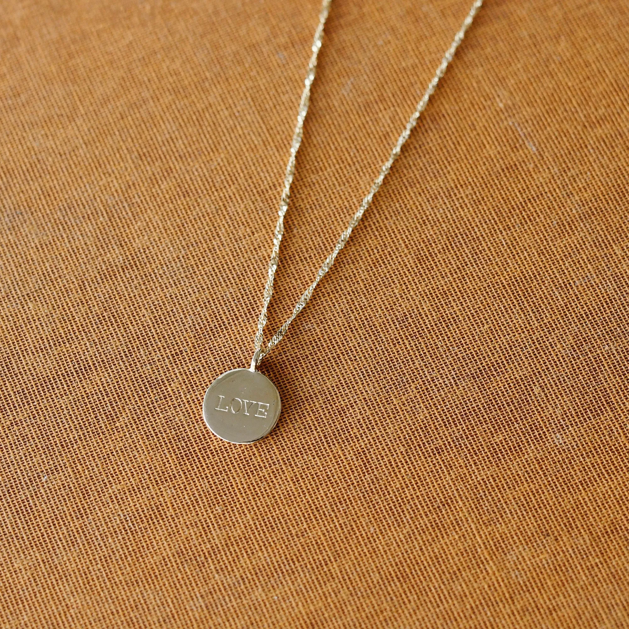 Demi Medallion Signet Necklace