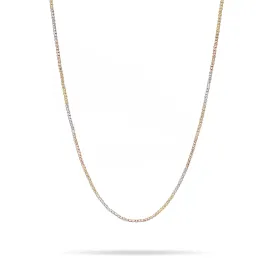 Diamond Cut Gold Bead Necklace