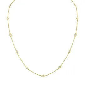 Diamonds by the Yard Station Necklace (1.30 ct Diamonds) in Yellow Gold