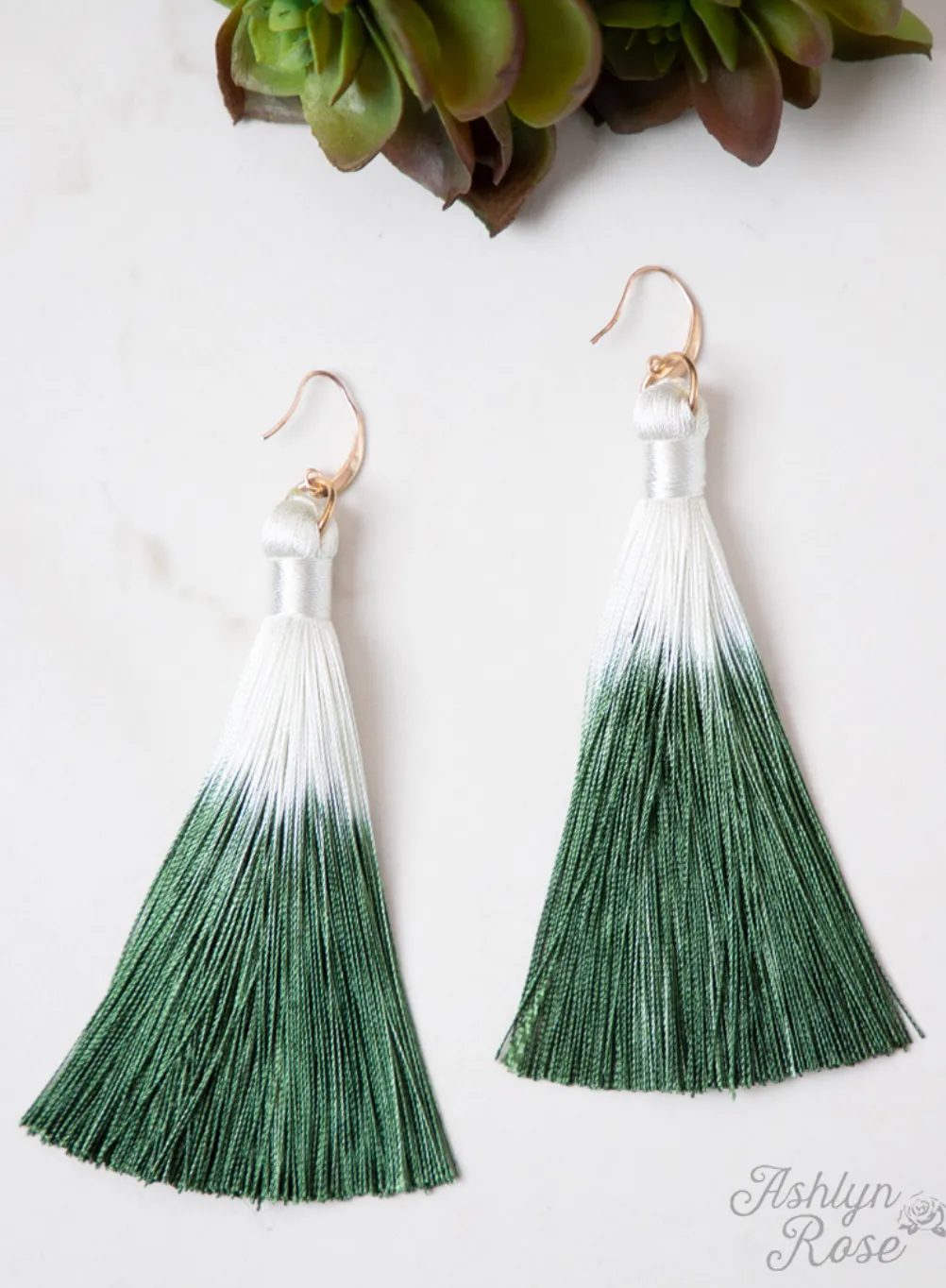 #E14 Light up for life tassel earrings