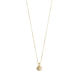 EDTLI recycled crystal pendant necklace gold-plated