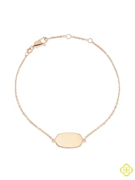 Elaina Delicate Chain Bracelet In 18k Rose Gold Vermeil