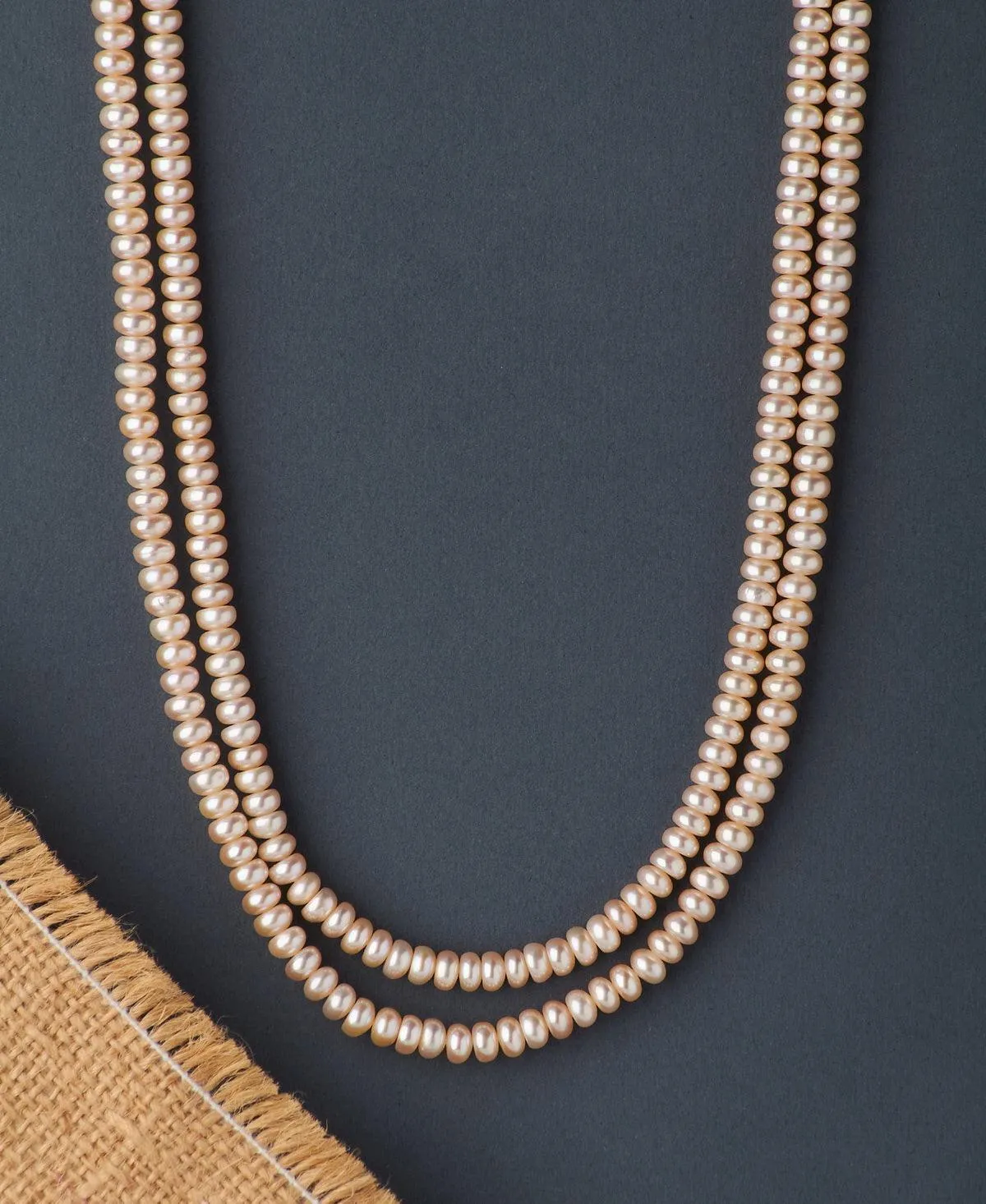 Elegant 2 line Pearl Necklace