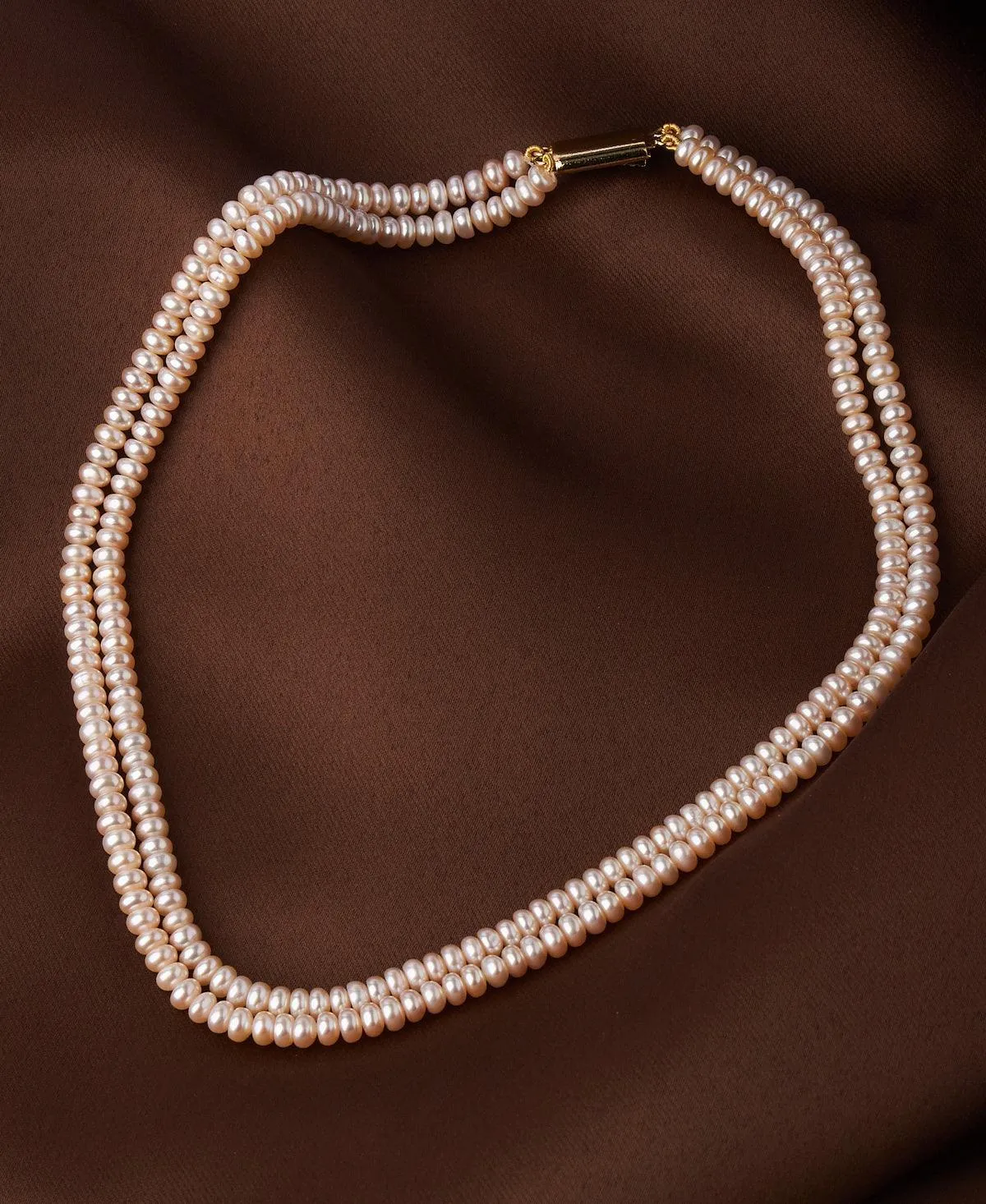 Elegant 2 line Pearl Necklace