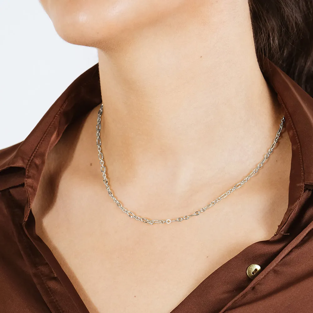 Elysia Delicate Mixed Link Chain Necklace