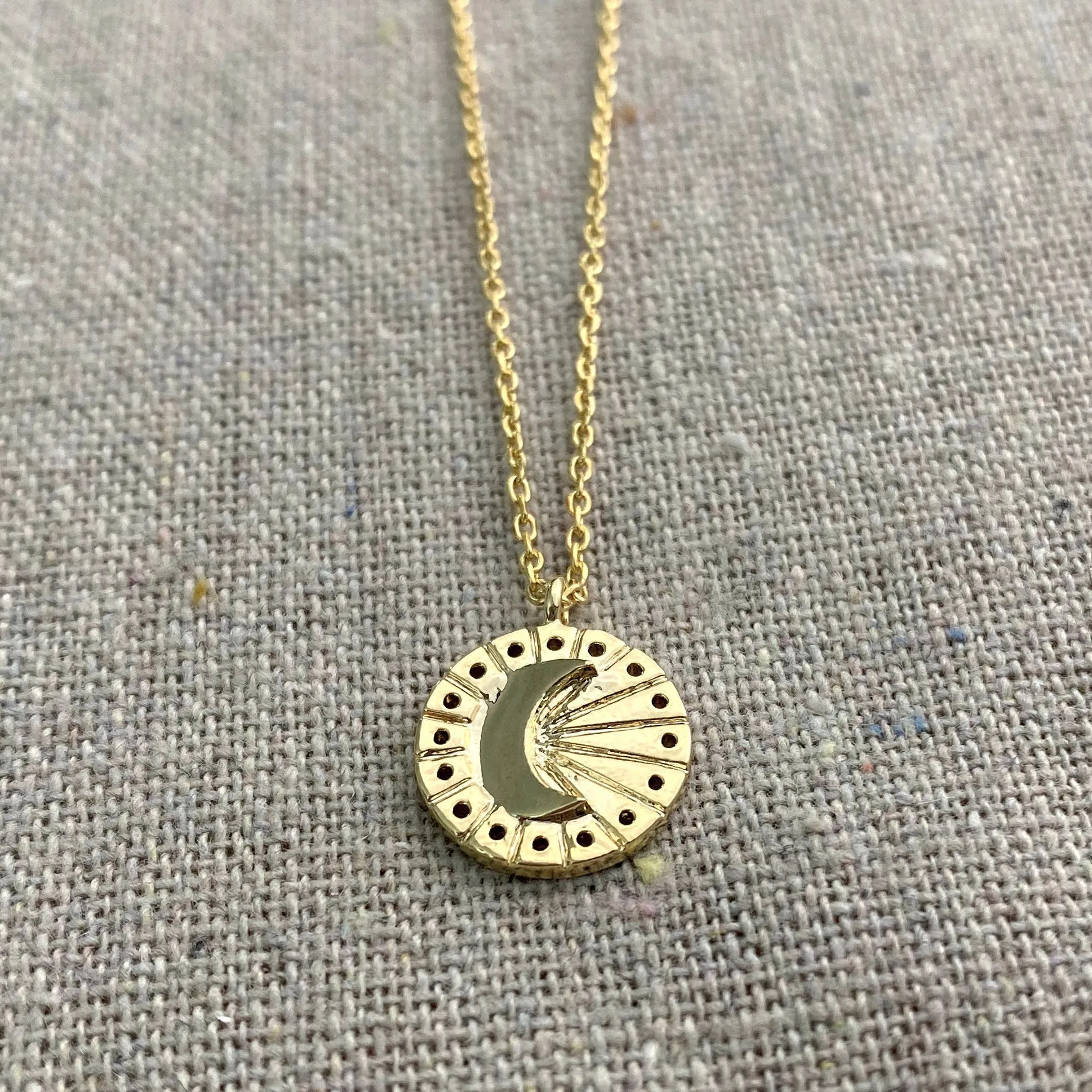 Emerging Moon Necklace