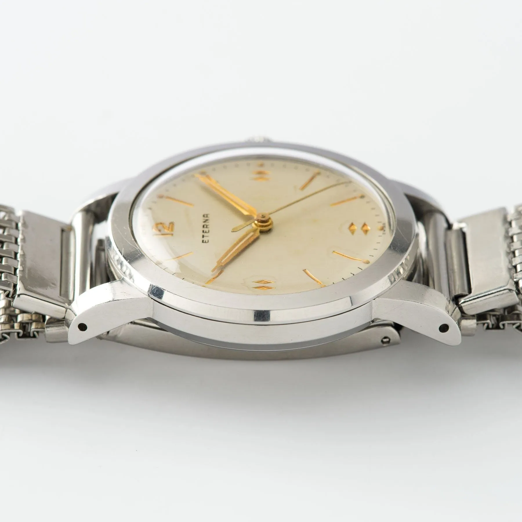 Eterna Steel Dress Watch 1950s