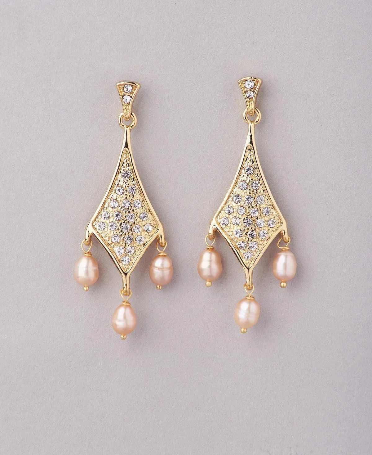 Ethnic Pearl Hanging Earring