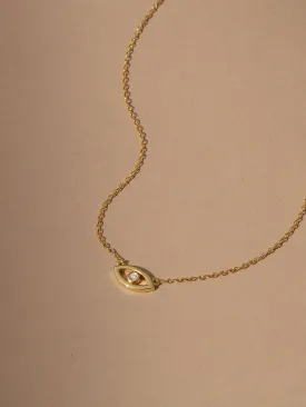 Evil Eye Vermeil Necklace