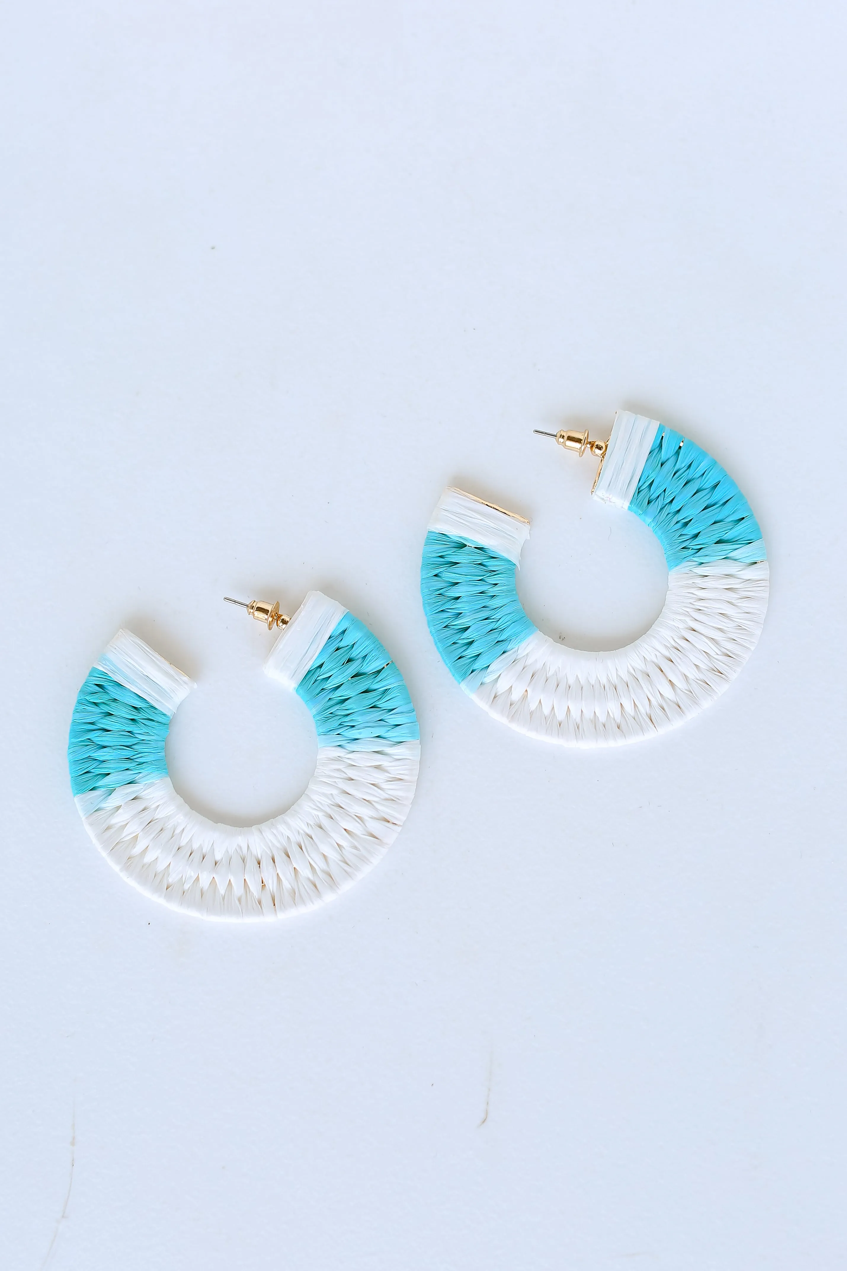 FINAL SALE - Callie Straw Hoop Earrings